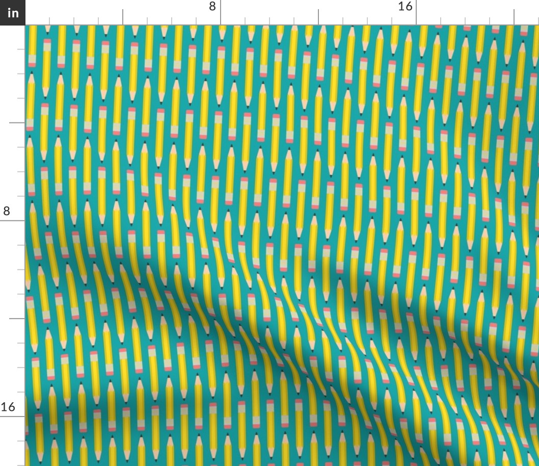 Pencil Stripe (Teal)