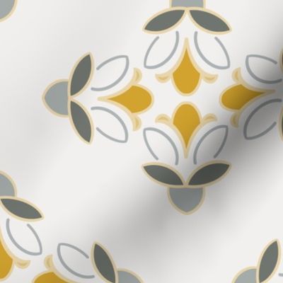 [Large] Vintage Echinacea - Yellow