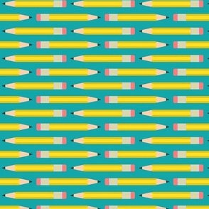 Pencil Stripe (Teal)