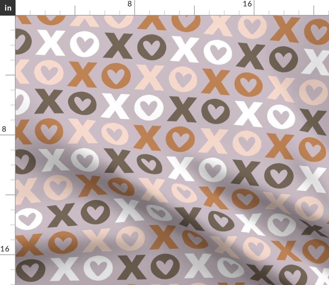 XO Hugs and Kisses - Lavender, Large Scale