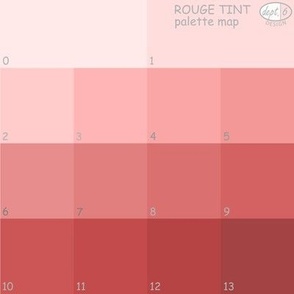 Rouge Tint Color Map: Dept. 6 Design Palette Map