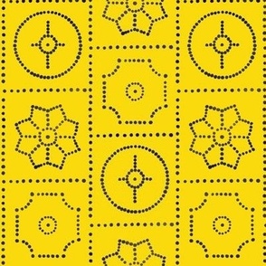 Tunisian Door Motifs in “Trois” ( Yellow )