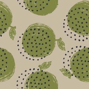 Apple polka dot spots beige