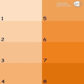 Orange Color Map: Dept. 6 Orange Palette Map