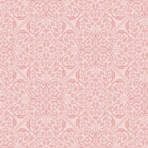 Soft and monochrome symmetrical vintage floral vine wallpaper for spring time .
