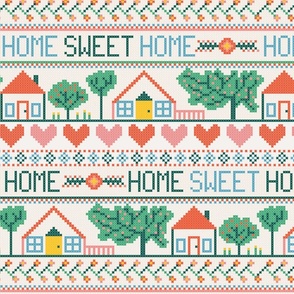 Home Sweet Home: Modern Cross Stitch Designs for Home and Garden