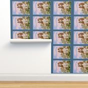 Cavalier Spaniel Garden Flag Fabric