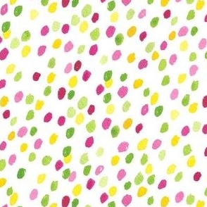 Bright watercolor Easter confetti dots  WB23