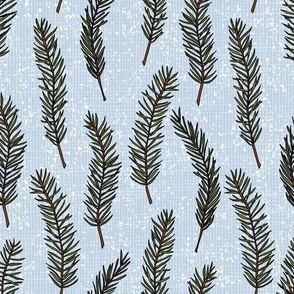 Pine Branches ©Julee Wood COORDINATES WITH PETAL SOLIDS
