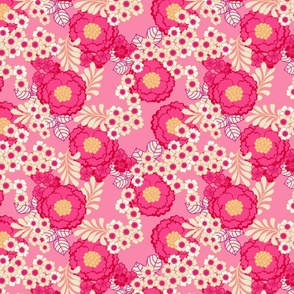 Japanese Peony Flower Rose Pink Background - Bohemian Barbie Life 