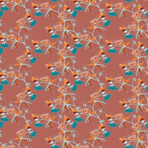 patternflowers.cotton.orangered-01