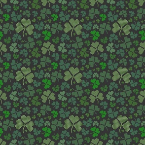 Shamrock Cross Stitch (40 Shades of Green small scale) 