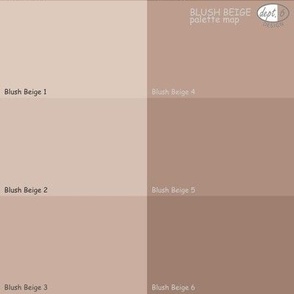Blush Beige Color Map: Dept. 6 Design Blush Beige Palette Color Map