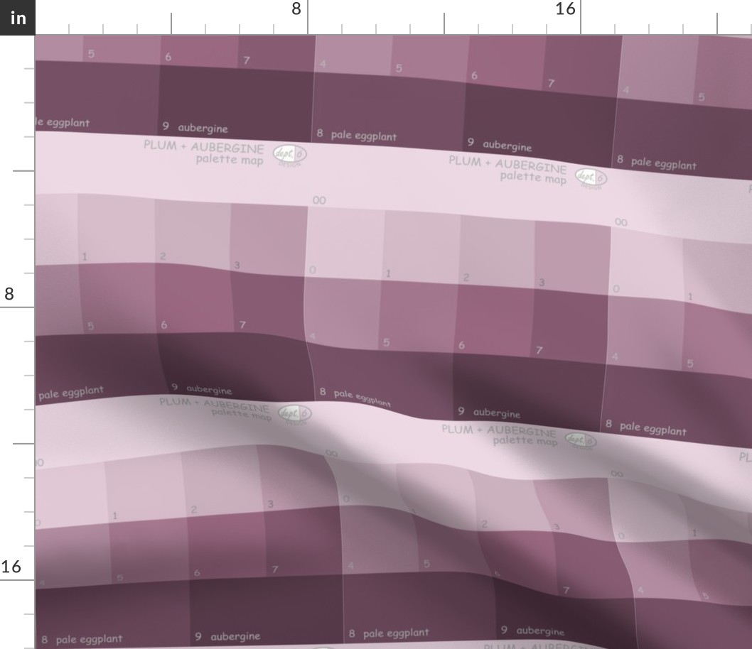 Purple Plum Color Map: Plum + Aubergine Palette Map Dept. 6 Design