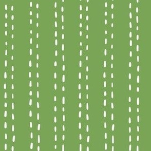 Green Stitched Lines
