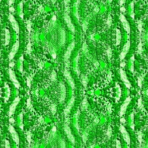 Flowing Textured Leaves and Circles Dramatic Elegant Classy Large Neutral Interior Monochromatic Green Blender Bright Colors Chartreuse Lime Green 80FF00 Bold Modern Abstract Geometric