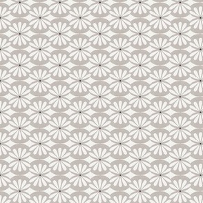 Solstice - Boho Geometric Taupe Beige Woven Texture Small Scale 