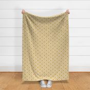 Solstice - Boho Geometric Mustard Yellow Woven Texture Regular Scale 