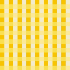 Sunshine Yellow  Checkerboard Pattern