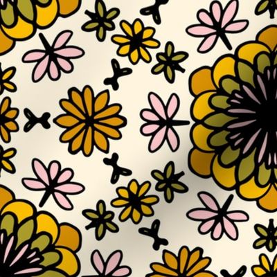 Vintage Busy Floral