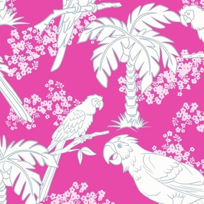 Parrot Jungle in Hot Pink