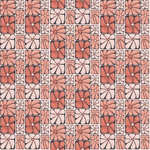 Funky flower squares- medium scale