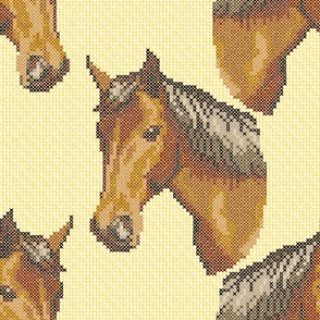 cross stitch horse 4b
