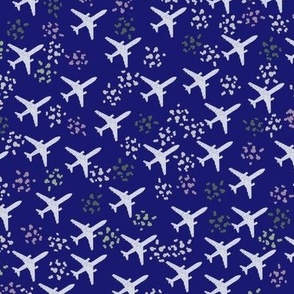 Midnight  blue airplanes