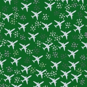 Forest green airplanes