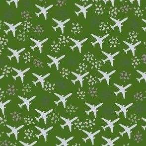 Moss green airplanes