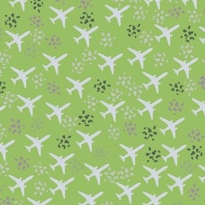 Olive green airplanes