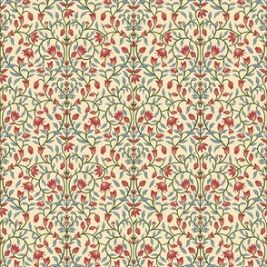 Arts & Crafts Florals - Morris inspired Liberty Style - Small Size