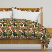 Cavalier Spaniel Garden Fabric