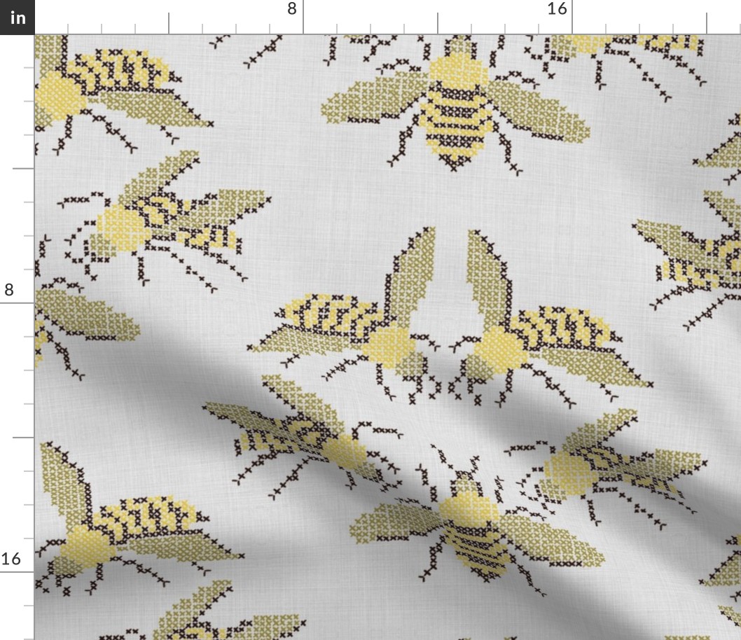 Bees Knees White Linen