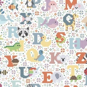 Cross Stitch Animal Alphabet