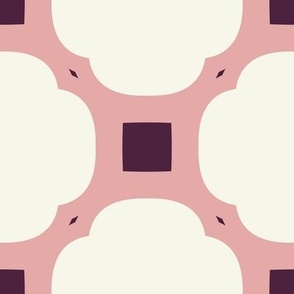 Normal scale • Geometric 008 neutral & pink