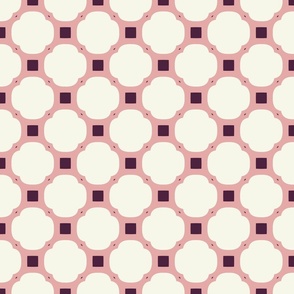 Small scale • Geometric 008 neutral & pink