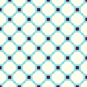 Small scale • Geometric 010 neutral & blue