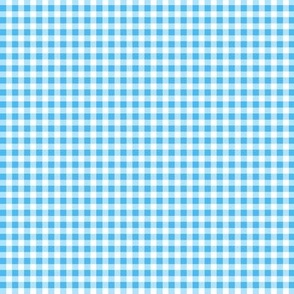 blue and white  gingham, check, plaid small scale