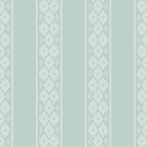 cross stitch stripe celadon XL 6 wallpaper scale by Pippa Shaw
