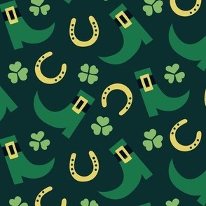 Cute Saint Patrick shoes boots shamrocks clovers