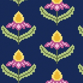 Cross Stitch Flower