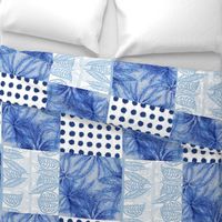 Cheater quilt feathered starfish