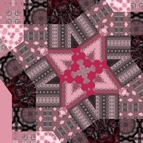 pink magenta patchwork