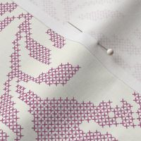 Cross Stitch Romantic Embroidery Peony/Ivory