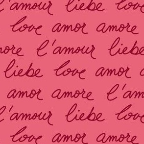Words of Love Pink