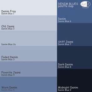 Denim Blues Color Map: Dept. 6 Design Palette Map palette map