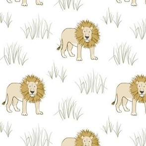 Lions In The Grass