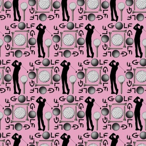 Golfers on Pink