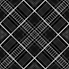 No Ai - Black and white plaid